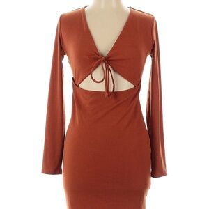 Lush Rust Mini Dress